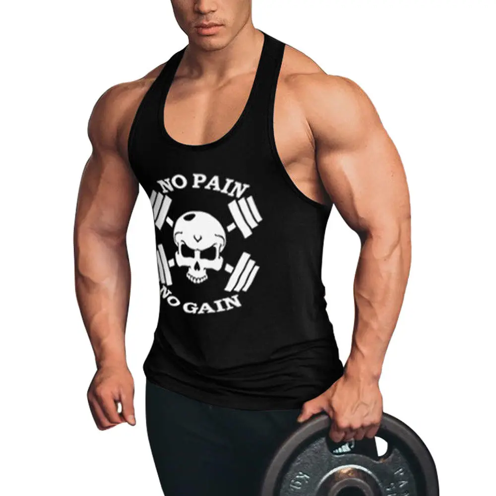 Men's Fitness NO PAIN NO GAIN Tank Tops Gyms Athletic Men Bodybuilding Vest Singlet Gym Fitness Shirts
Men's Fitness NO PAIN NO GAIN Tank Tops Gyms Athletic Men Bodybuilding Vest Singlet Gym Fitness Shirts