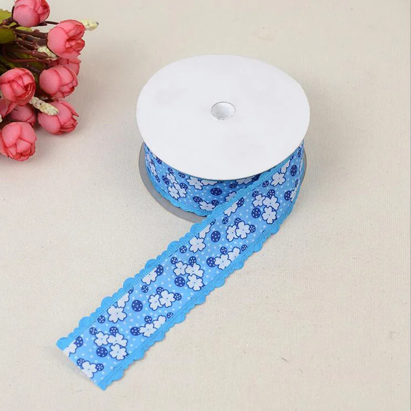 Polyester Ribbon Printed Flower Lace Edge 38mm High Quality DIY Clothing Applique Gift Wrapping Hair Accessories BBXU-199
Polyester Ribbon Printed Flower Lace Edge 38mm High Quality DIY Clothing Applique Gift Wrapping Hair Accessories BBXU-199