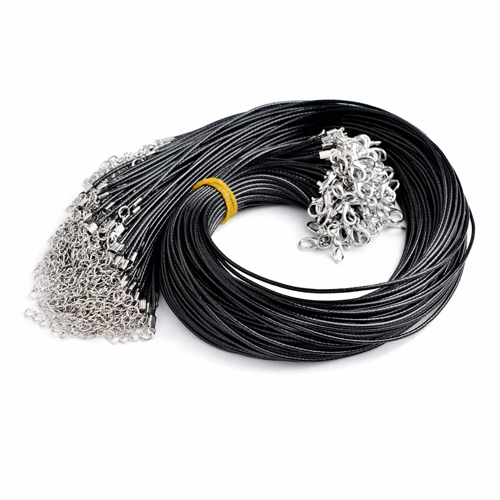 10pcs/lot Black Leather rope chain Necklace PU 45CM+5CM Cord Wax Rope DIY Pendant Necklace Jewelry Accessories Wholesale
10pcs/lot Black Leather rope chain Necklace PU 45CM+5CM Cord Wax Rope DIY Pendant Necklace Jewelry Accessories Wholesale