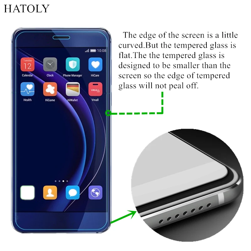 Закаленное стекло для Samsung Galaxy S6 Защитная пленка тонкая стеклянная HATOLY |