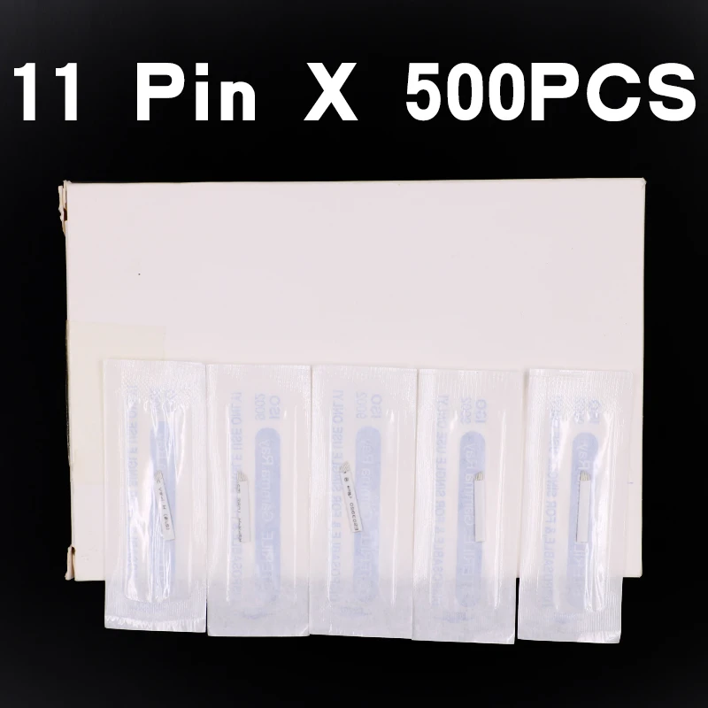 500pcs/lot 11 Pin Microblading Needles Permanent Makeup Manual Tattoo Eyebrow Blade Bevel For Eyebrow Tattoo Pens
500pcs/lot 11 Pin Microblading Needles Permanent Makeup Manual Tattoo Eyebrow Blade Bevel For Eyebrow Tattoo Pens