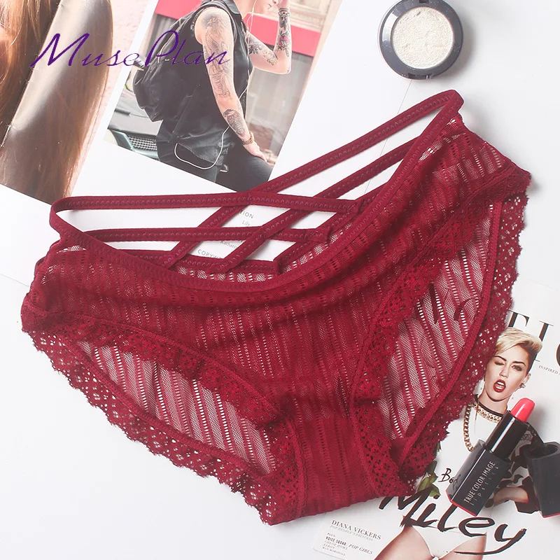 New sale Cross belt sexy bud silk yarn stitching breathable comfortable underwear low waist light hollow hollow seamless cotton
New sale Cross belt sexy bud silk yarn stitching breathable comfortable underwear low waist light hollow hollow seamless cotton