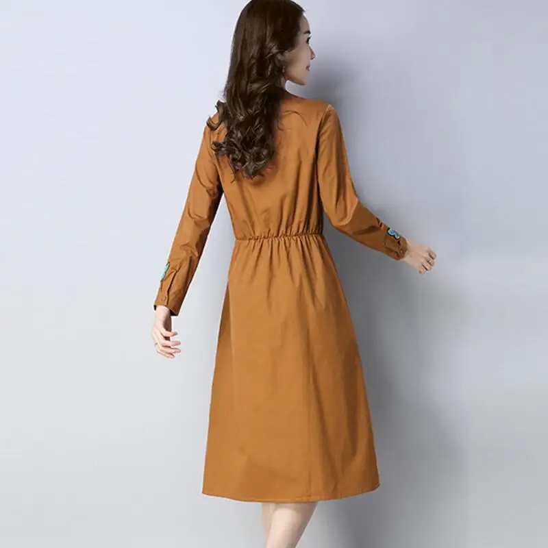 Women Dresses new 2018 Spring Autumn Cotton Linen Dress Long Sleeve Casual Vintage Shirt Fashion loose Dress Plus size 2XL LY756
Women Dresses new 2018 Spring Autumn Cotton Linen Dress Long Sleeve Casual Vintage Shirt Fashion loose Dress Plus size 2XL LY756