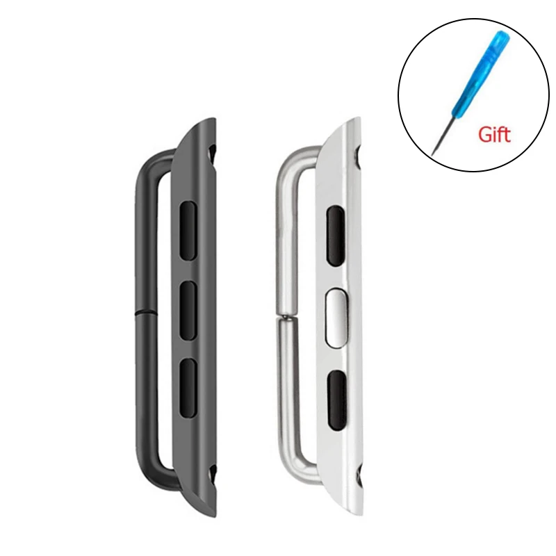 Watch Strap Connector for Apple Watch Band 38mm 40mm 42mm 44mm Adapter Stainless Steel Adaptors for iWatch Series 4 3 2 1
Watch Strap Connector for Apple Watch Band 38mm 40mm 42mm 44mm Adapter Stainless Steel Adaptors for iWatch Series 4 3 2 1