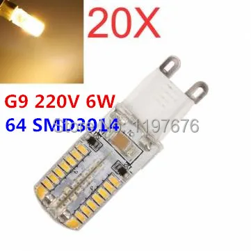 Светодиодная лампа G9, 220 В переменного тока, 64, SMD3014, 6 Вт, светодиодная кристальная силиконовая свеча, сменная галогенная лампа G9, светодиодна...
Светодиодная лампа G9, 220 В переменного тока, 64, SMD3014, 6 Вт, светодиодная кристальная силиконовая свеча, сменная галогенная лампа G9, светодиодна...