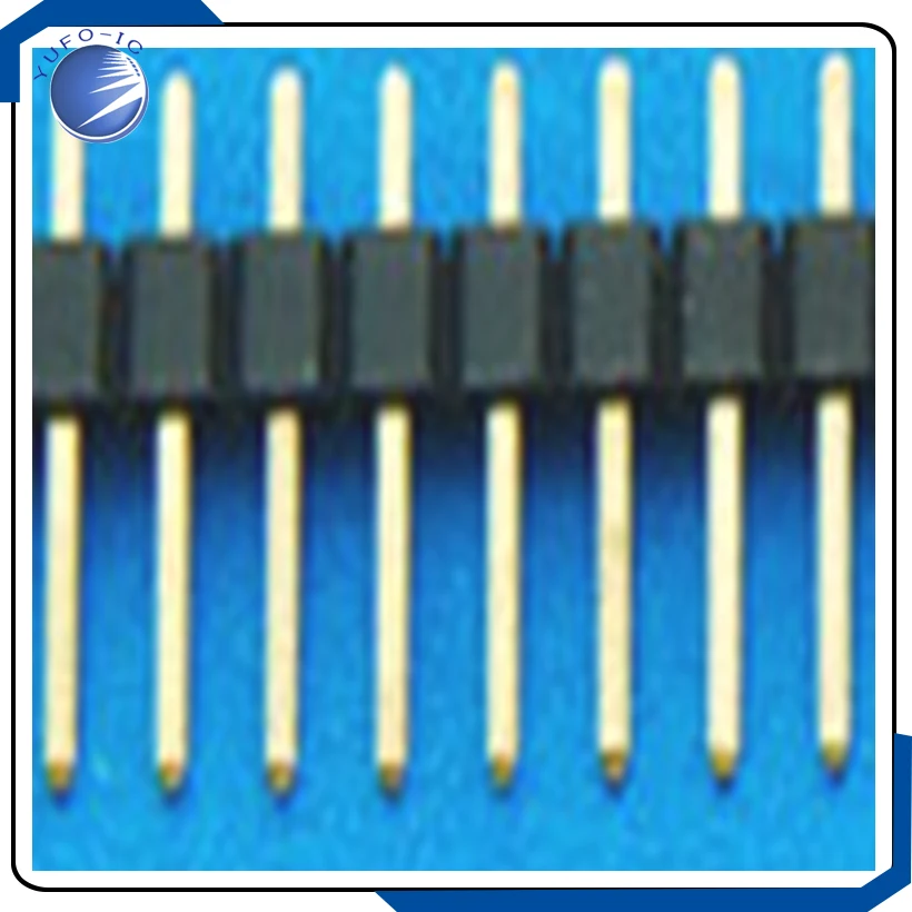 10 шт./лот 1 * 40PIN мужской желтый золотой одиночный контакт 1*40 2 54 позолоченный штырь