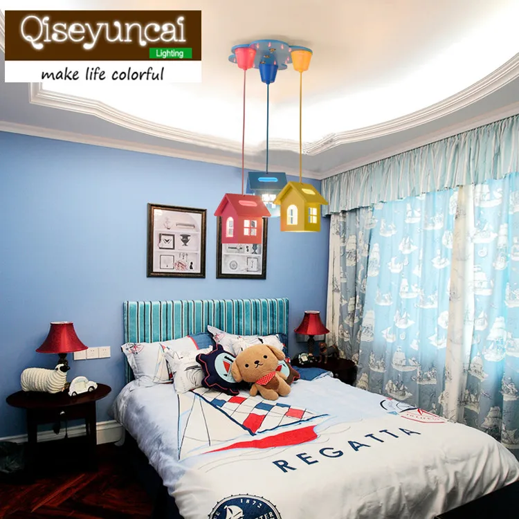 Qiseyuncai Cartoon small house chandelier creativity kindergarten kind's room bedroom warmth boys and girls lamp and lanterns
Qiseyuncai Cartoon small house chandelier creativity kindergarten kind's room bedroom warmth boys and girls lamp and lanterns