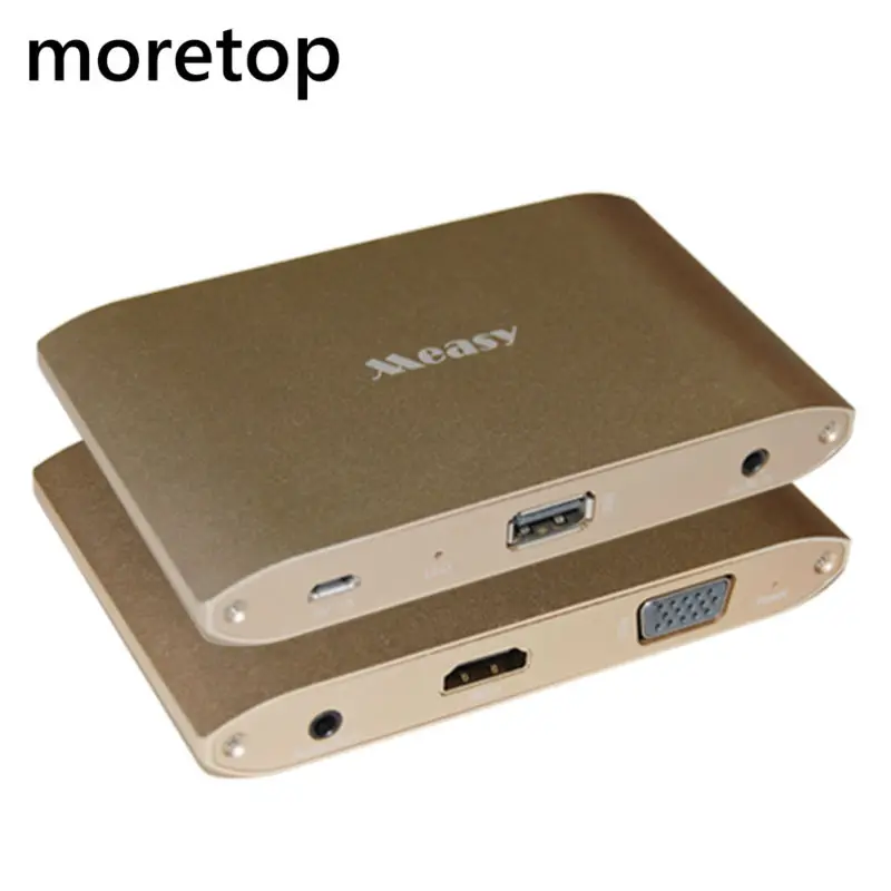 Новинка 2017 measy a1w провод 1080p адаптер hdtv для iphone 6 s SE hdmi-кабель Iphone5 аналогичен