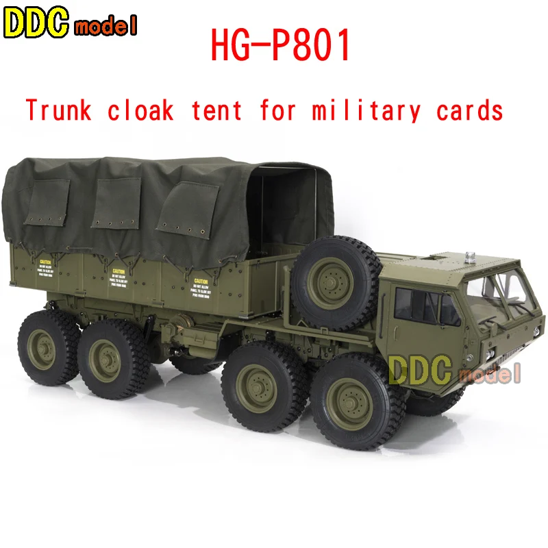 HG-P8011/12 8X8 RC High-imitatlon truck spare parts DIY Refitting and Upgrading Accessories Trunk cloak tent for military card
HG-P8011/12 8X8 RC High-imitatlon truck spare parts DIY Refitting and Upgrading Accessories Trunk cloak tent for military card