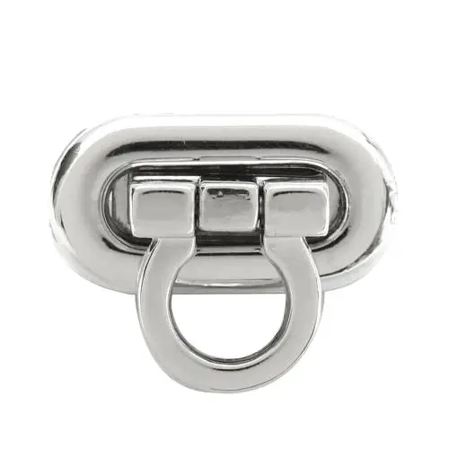 Metal Round Clasp Turn Lock Twist Lock for DIY Handbag Craft Bag Purse Hardware, Silver
Metal Round Clasp Turn Lock Twist Lock for DIY Handbag Craft Bag Purse Hardware, Silver
