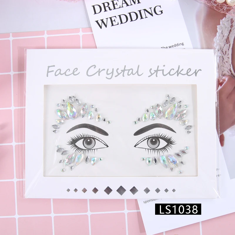 New Fashion Women DIy Face Jewels Rhinestones Blingbling Beauty Glitter Tattoo Nightclub Party Performance Body Jewelry
New Fashion Women DIy Face Jewels Rhinestones Blingbling Beauty Glitter Tattoo Nightclub Party Performance Body Jewelry