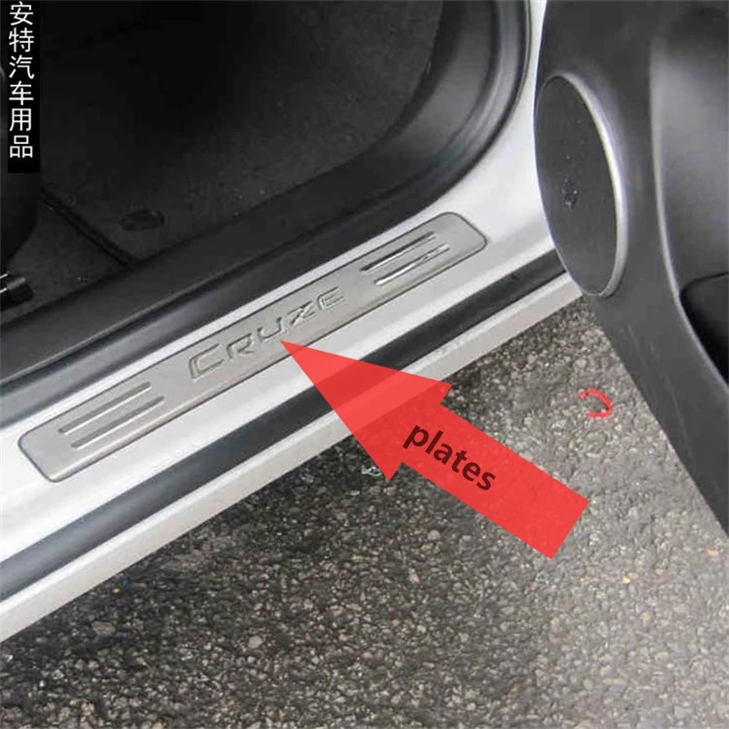 Car Styling Door Sills Cover for Chevrolet 2009 2010 2011 2012 Cruze Scuff Plates CRUZE External Door padel Cover Accessories
Car Styling Door Sills Cover for Chevrolet 2009 2010 2011 2012 Cruze Scuff Plates CRUZE External Door padel Cover Accessories