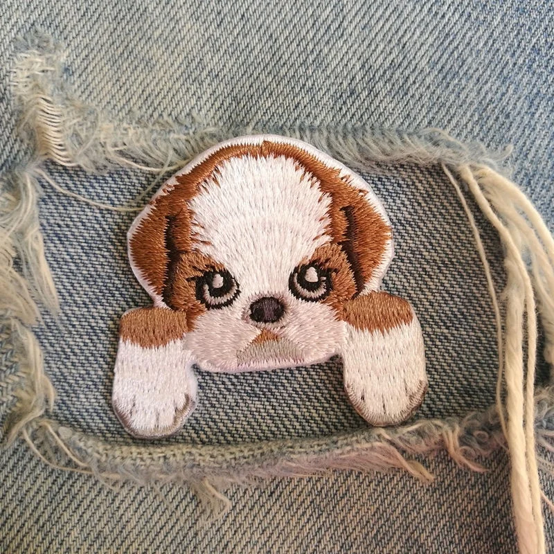 1 PIC 4.5*4.2CM Embroidery subsidies computer embroidery cartoon ShihTzu DOG clothes decorative patches stickers
1 PIC 4.5*4.2CM Embroidery subsidies computer embroidery cartoon ShihTzu DOG clothes decorative patches stickers