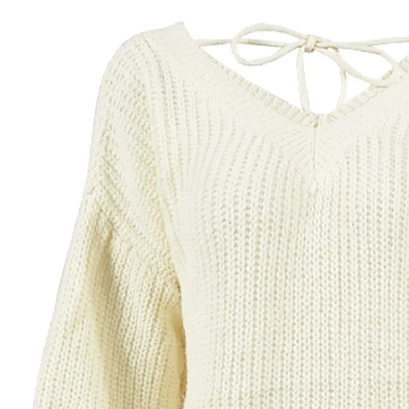 Fashion sweater women winter 2019 Sexy V-Neck Sweater Casual Leak Back Knitted Loose Long Sleeve female Pullover O24#NTCC
Fashion sweater women winter 2019 Sexy V-Neck Sweater Casual Leak Back Knitted Loose Long Sleeve female Pullover O24#NTCC