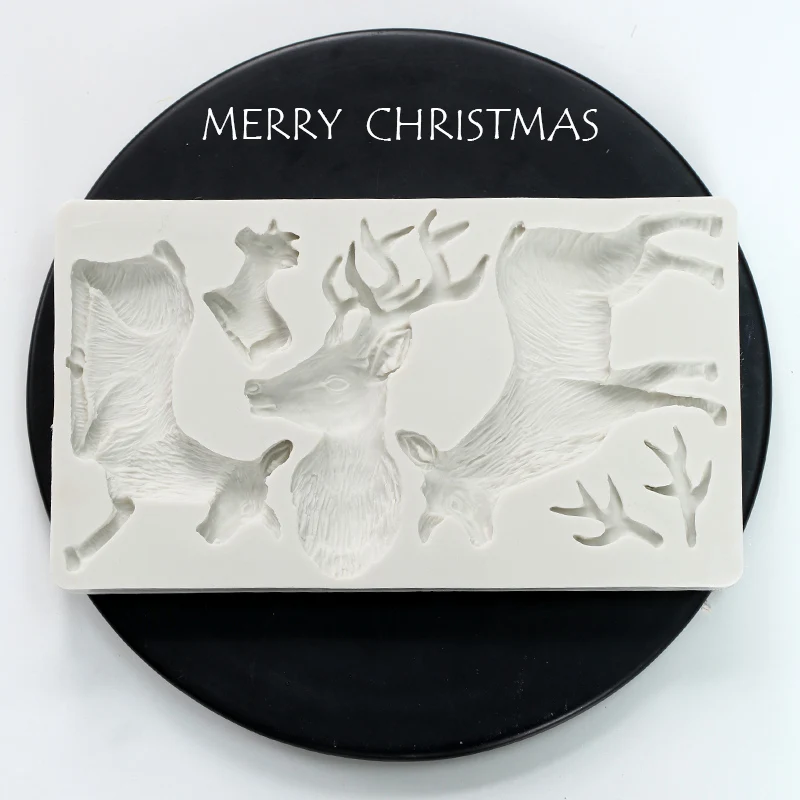 Christmas decoration silicone molds Christmas Elk Pine Cone Deer Head Holly Leaves chocolate fondant cake candy silical gel mold
Christmas decoration silicone molds Christmas Elk Pine Cone Deer Head Holly Leaves chocolate fondant cake candy silical gel mold