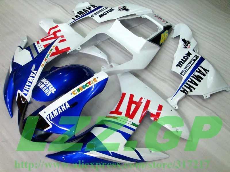 Aftermarket fairing kit for YZF R1 2002 2003 YZF1000 02 03 YZF-R1 02 03 pre_drilled Free custom blue white
Aftermarket fairing kit for YZF R1 2002 2003 YZF1000 02 03 YZF-R1 02 03 pre_drilled Free custom blue white