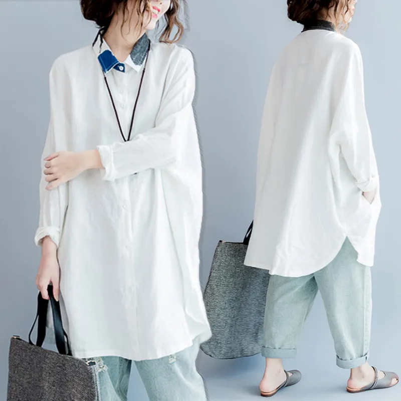 BIG SIZE 4XL Spring Autumn Women Fashion Batwing Sleeve Cotton Linen Tops Ladies Female Big Loose Oversize Blouse Shirt Blusas
BIG SIZE 4XL Spring Autumn Women Fashion Batwing Sleeve Cotton Linen Tops Ladies Female Big Loose Oversize Blouse Shirt Blusas