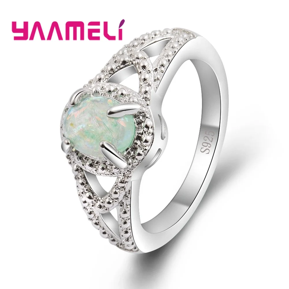 925 Sterling Silver Oval Opal Women Finger Rings Green Fire Opal Fashion Party Jewelry Size 6,7,8,9,10 Accessories
925 Sterling Silver Oval Opal Women Finger Rings Green Fire Opal Fashion Party Jewelry Size 6,7,8,9,10 Accessories