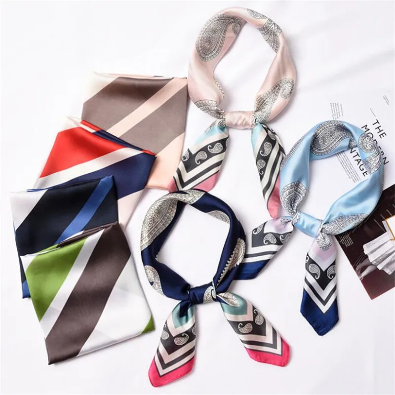New Women Scarf Silk Wrap Elegant Print Dot Striped Patchwork Print Headband Neck Hair Tie Band Neckerchief Square Scarves
New Women Scarf Silk Wrap Elegant Print Dot Striped Patchwork Print Headband Neck Hair Tie Band Neckerchief Square Scarves