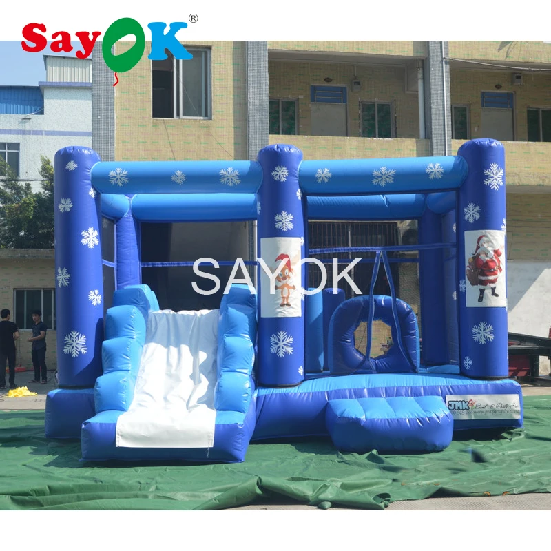 Christmas PVC Inflatable Trampoline Bounce House Kids Castle Inflatable Jumper Bouncer Slide with Air Blower
Christmas PVC Inflatable Trampoline Bounce House Kids Castle Inflatable Jumper Bouncer Slide with Air Blower