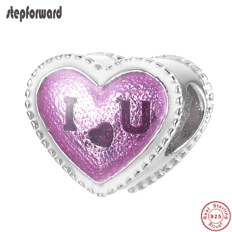 I love you in Heart design fashion 925 Стерлинговое Серебро Розовое эмалированное сердце charm
I love you in Heart design fashion 925 Стерлинговое Серебро Розовое эмалированное сердце charm