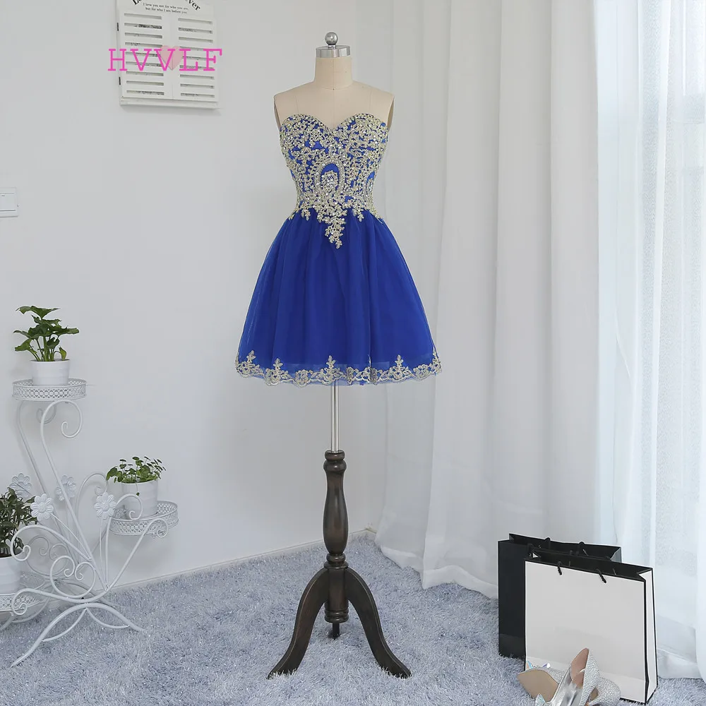 Royal Blue Homecoming Dresses A-line Sweetheart Short Mini Tulle Appliques Lace Cocktail Dresses
Royal Blue Homecoming Dresses A-line Sweetheart Short Mini Tulle Appliques Lace Cocktail Dresses