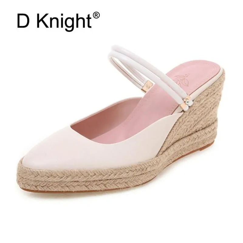 Espadrille Women Wedges Sandals Simple Female Slingbacks Beach Platform Pumps Shoes Comfortable High Heels Sandals Size 32-44
Espadrille Women Wedges Sandals Simple Female Slingbacks Beach Platform Pumps Shoes Comfortable High Heels Sandals Size 32-44