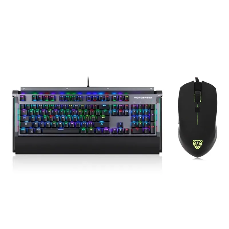 Motospeed CK98 RGB механическая клавиатура для игр Kailh коробка переключатель клавиатуры