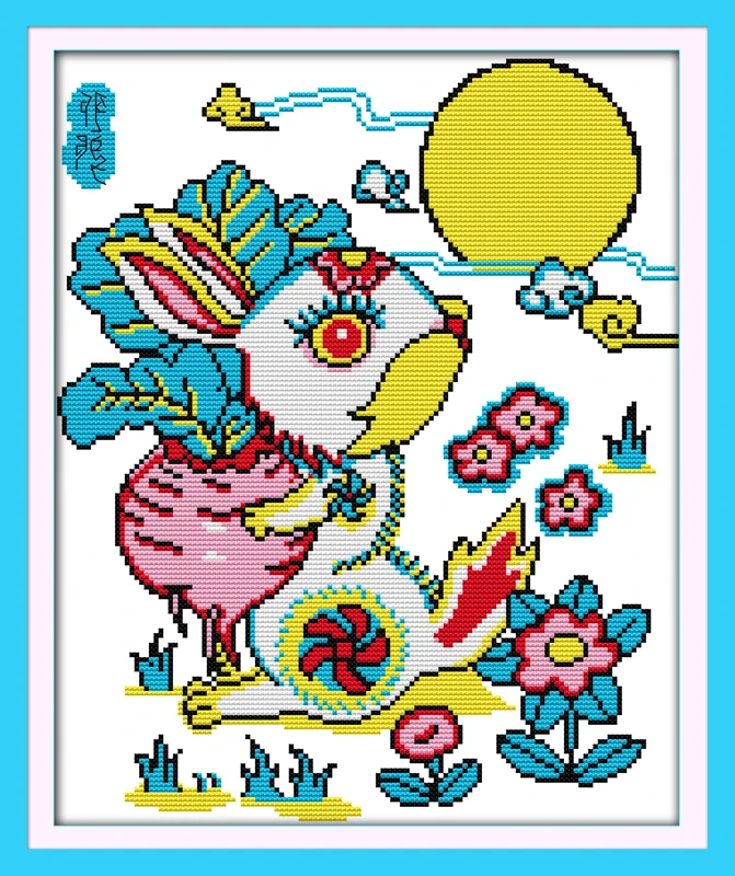 The rabbit with radish cross stitch kit cartoon 14ct 11ct count print canvas stitching embroidery DIY handmade needlework
The rabbit with radish cross stitch kit cartoon 14ct 11ct count print canvas stitching embroidery DIY handmade needlework