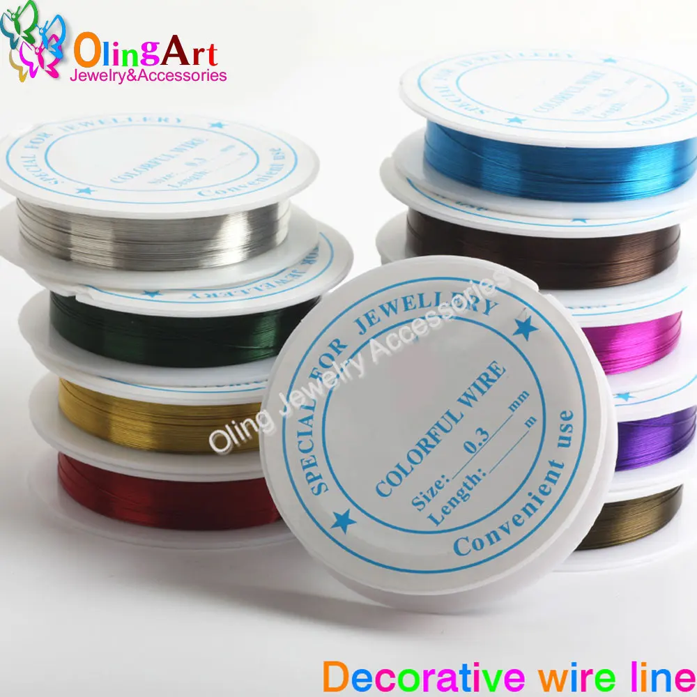 OlingArt 0.3MM 20M/Roll Wire Line Mixed Multicolor Plated Beaded Crafts DIY Accessories Choker Necklace Jewelry Making
OlingArt 0.3MM 20M/Roll Wire Line Mixed Multicolor Plated Beaded Crafts DIY Accessories Choker Necklace Jewelry Making