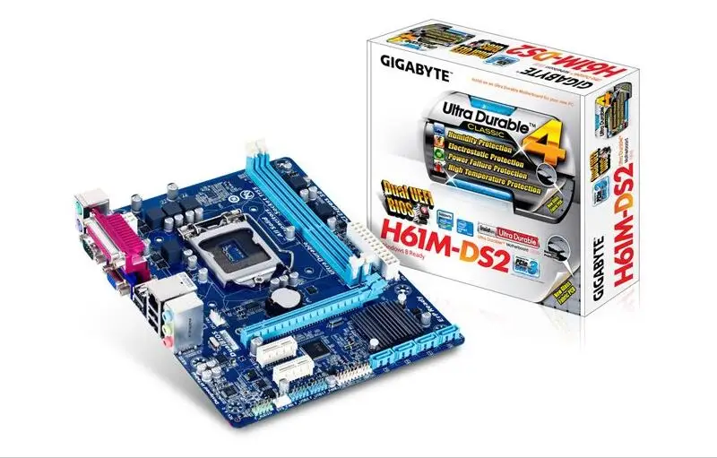 NEW,GIGABYTE GA-H61M-DS2 Desktop Motherboard H61 Socket LGA 1155 i3 i5 i7 DDR3 16G uATX UEFI BIOS Original H61M-DS2 NEW
NEW,GIGABYTE GA-H61M-DS2 Desktop Motherboard H61 Socket LGA 1155 i3 i5 i7 DDR3 16G uATX UEFI BIOS Original H61M-DS2 NEW