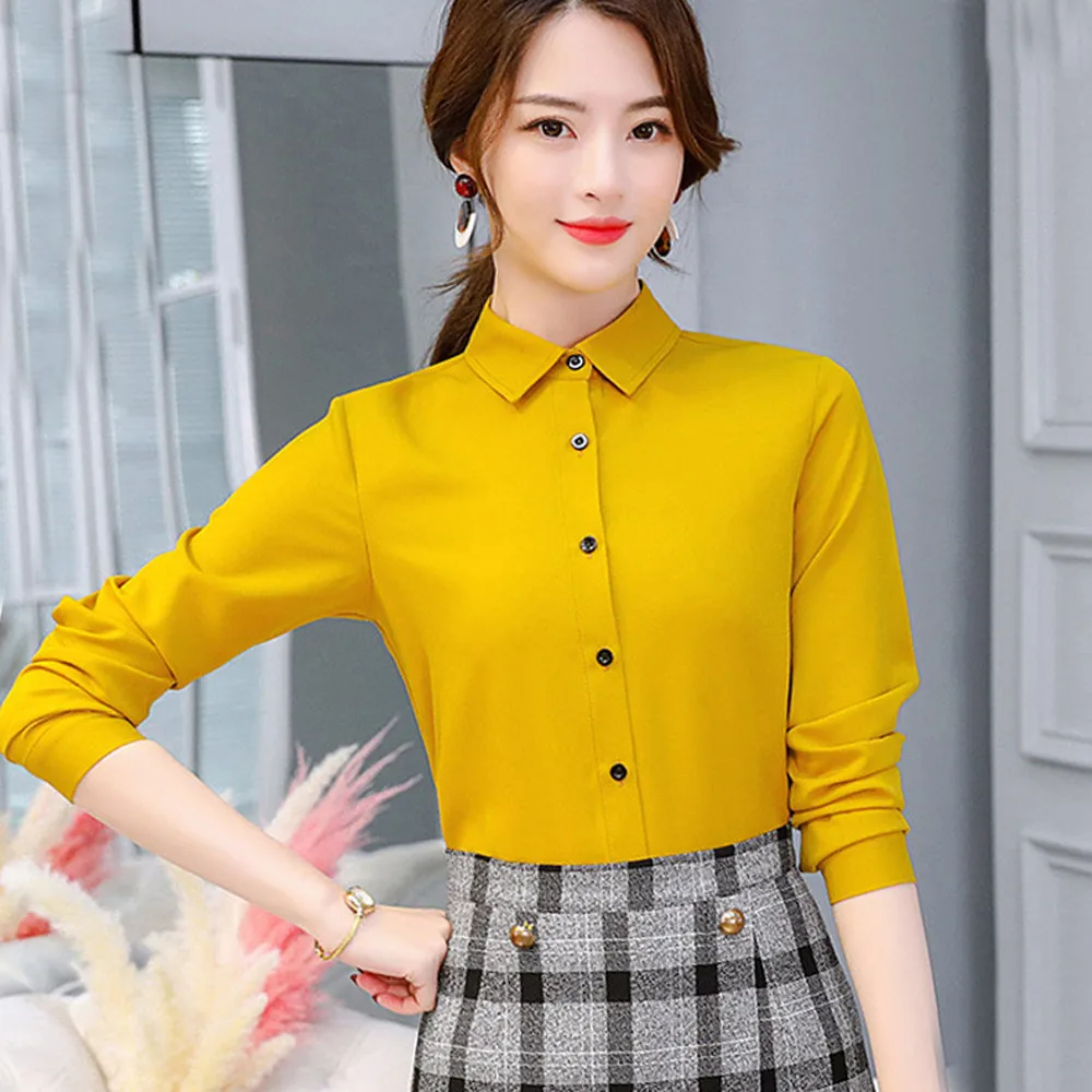 Women Shirts Chiffon Career Solid Office Fashion Casual Long Sleeve woman shirt top womens tops and blouses bluzka damska
Women Shirts Chiffon Career Solid Office Fashion Casual Long Sleeve woman shirt top womens tops and blouses bluzka damska