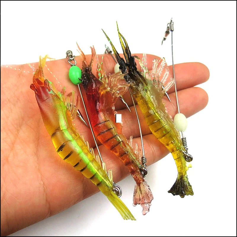 8pcs/pack 18cm 7g shrimp hook bait soft simulation shrimp lures fishing hook rig main perch black yellow croaker soft bait
8pcs/pack 18cm 7g shrimp hook bait soft simulation shrimp lures fishing hook rig main perch black yellow croaker soft bait