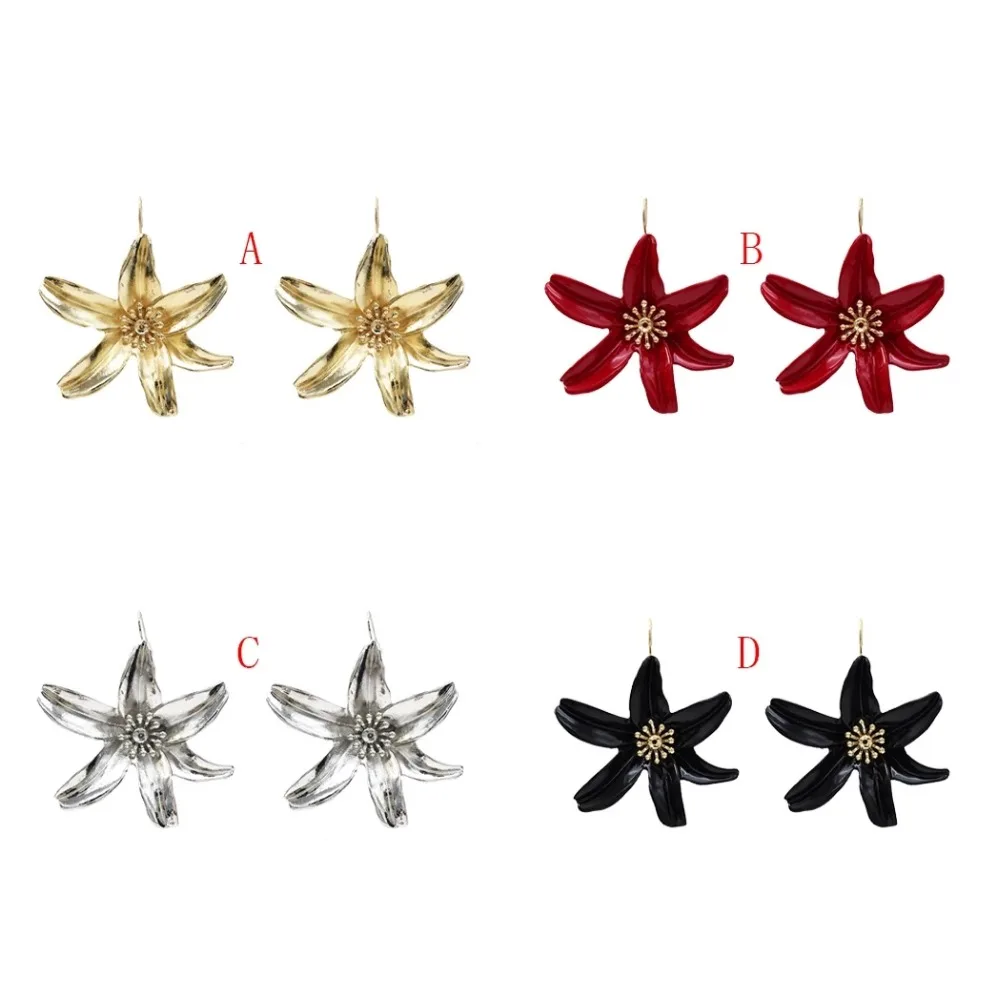 Elegant Fashion Bohemian Big Flower Drop Earrings For Women Office Drop Earring Jewelry Trendy Metal Floral Party Jewelry Gift
Elegant Fashion Bohemian Big Flower Drop Earrings For Women Office Drop Earring Jewelry Trendy Metal Floral Party Jewelry Gift