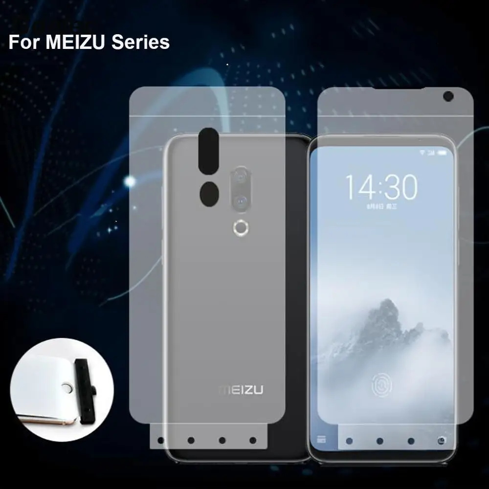 Передняя и задняя мягкая Гидрогелевая пленка для MEIZU 16s 16 plus 16x15 plus Pro 7 Plus X8 M6 Note, защита для экрана из ТПУ, нанопленка, не стекло
Передняя и задняя мягкая Гидрогелевая пленка для MEIZU 16s 16 plus 16x15 plus Pro 7 Plus X8 M6 Note, защита для экрана из ТПУ, нанопленка, не стекло