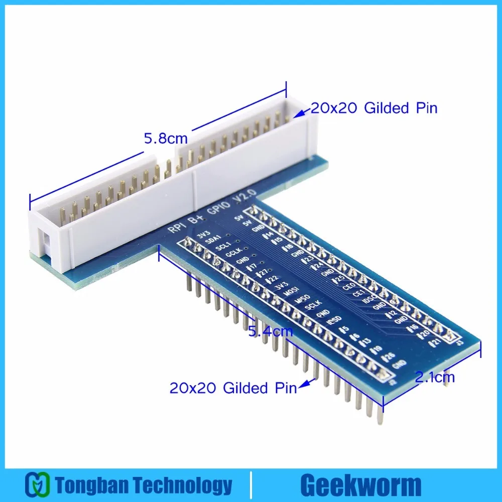 Raspberry Pi 3 Nextron Gilded T Style Plus Breakout пластина переходника GPIO | Плата расширения для Model