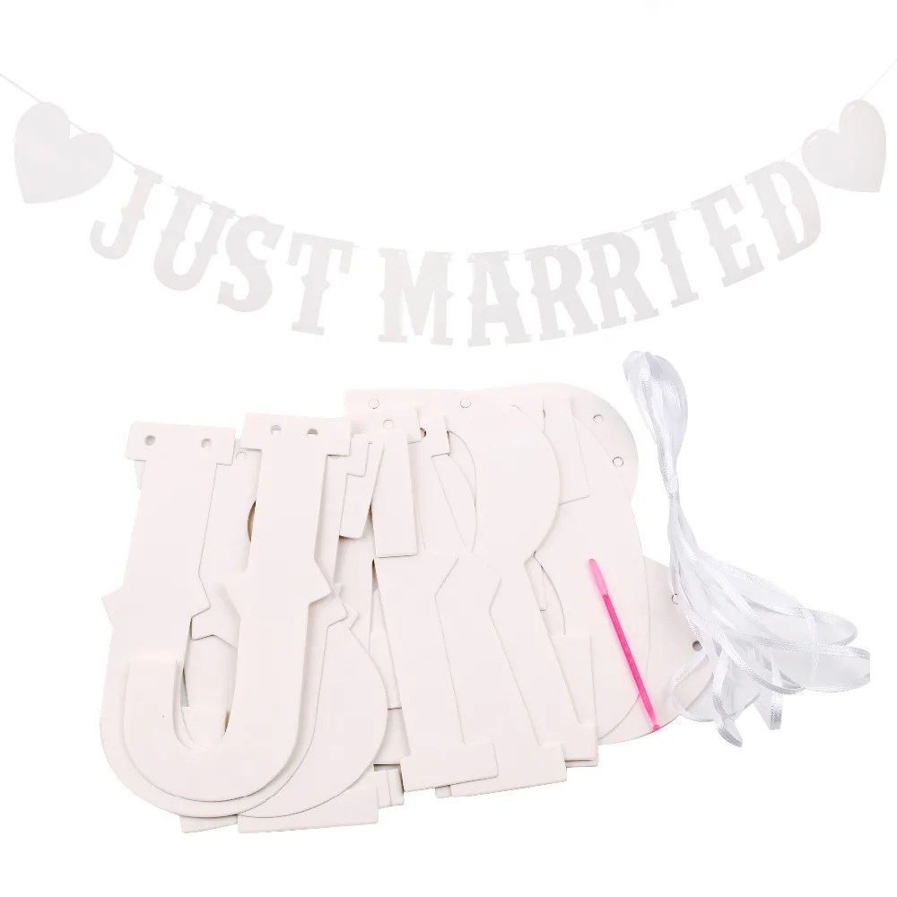 Staraise Just Married Vintage Paper Banner With 3M Ribbon White Wedding Garland Bunting Romantic Wedding Decoration
Staraise Just Married Vintage Paper Banner With 3M Ribbon White Wedding Garland Bunting Romantic Wedding Decoration