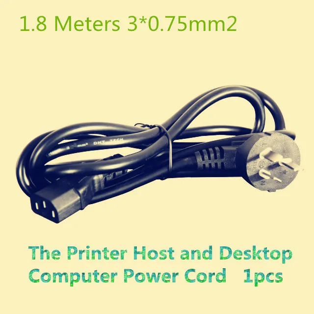 1PCS YT635 1.8 Meters 3*0.75mm2 Three Holes The Printer Host and Desktop Computer Power Cord
1PCS YT635 1.8 Meters 3*0.75mm2 Three Holes The Printer Host and Desktop Computer Power Cord