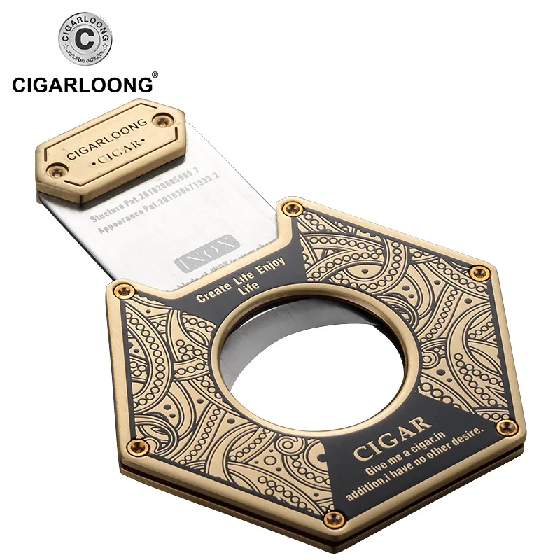 Ножницы для сигар CIGARLOONG, ножницы для сигар из нержавеющей стали, толстые ножницы для сигар с большой гильотиней, резак для сигарет, для сигар...
Ножницы для сигар CIGARLOONG, ножницы для сигар из нержавеющей стали, толстые ножницы для сигар с большой гильотиней, резак для сигарет, для сигар...