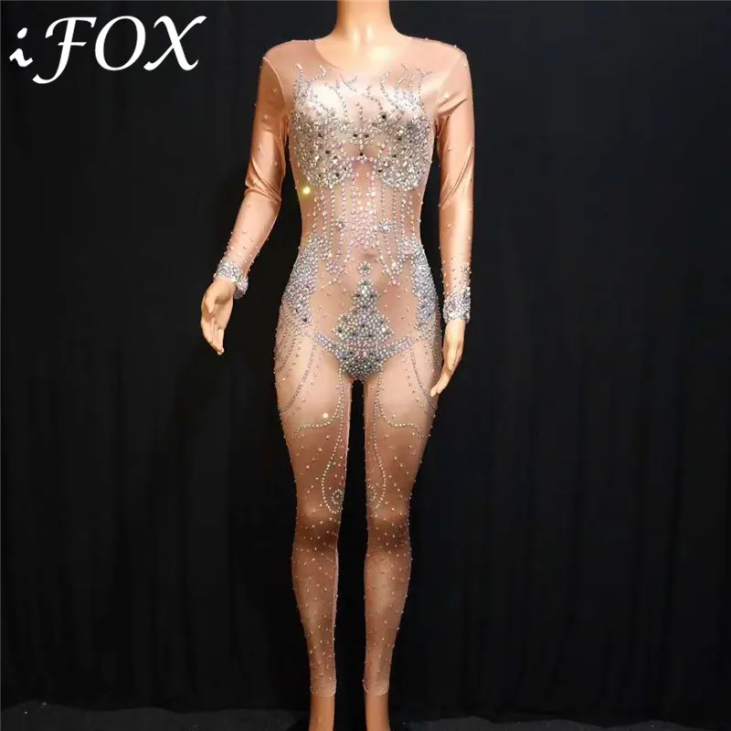 Fashion O Neck Luxurious Rhinestone Dance Costume 2019 Women Singer DJ Performance Stage Clothing Nightclub Dancer Wear Jumpsuit
Fashion O Neck Luxurious Rhinestone Dance Costume 2019 Women Singer DJ Performance Stage Clothing Nightclub Dancer Wear Jumpsuit
