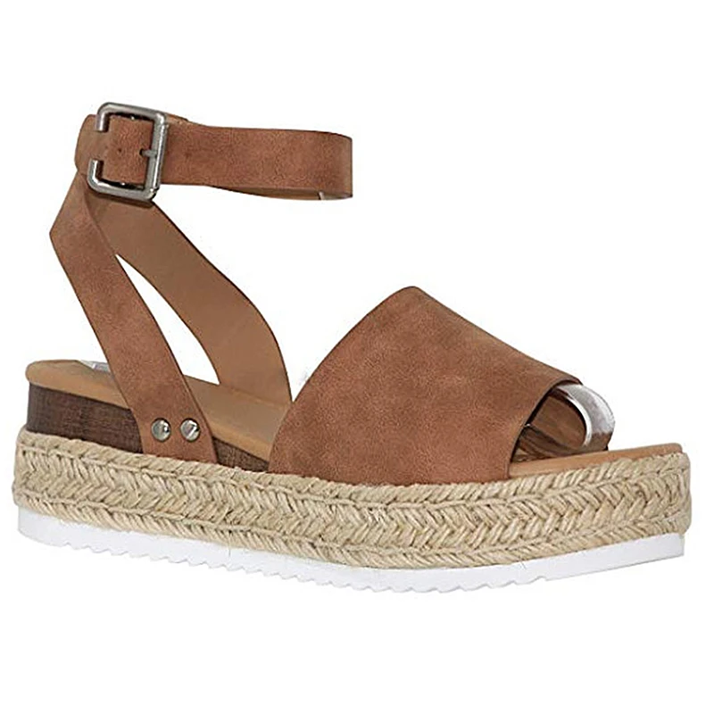2019 New Summer Sandals Large Size Women Leopard Rome Sandals Hemp Thick Platform Sandals Open Toe Buckle Strap Chaussures Femme
2019 New Summer Sandals Large Size Women Leopard Rome Sandals Hemp Thick Platform Sandals Open Toe Buckle Strap Chaussures Femme