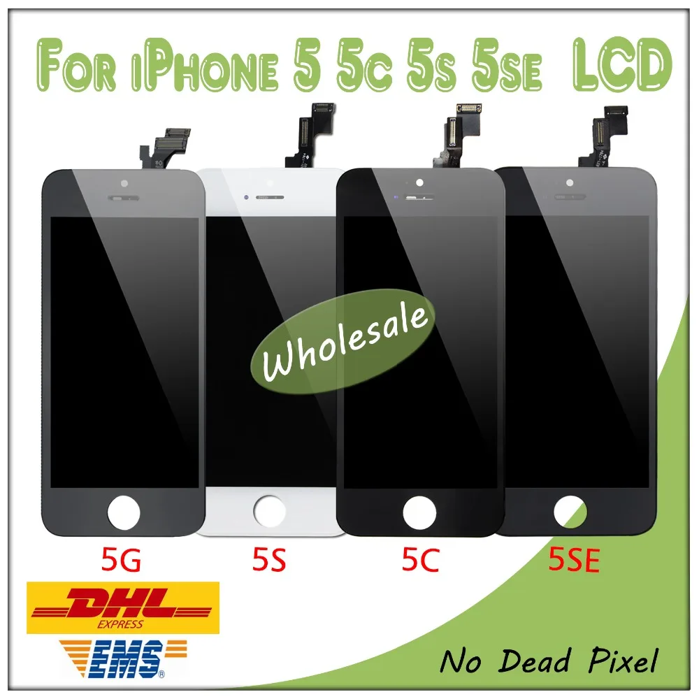 Сенсорный экран планшета ЖК дисплей Дисплей для IPhone 5 г 5C 5S SE Замена Черный и