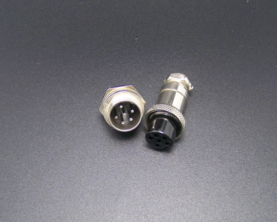 

50Pair=100Pcs GX16 GX16-6 6P 6Pin 16mm Male & Female Wire Panel Connector Circular Aviation Connector Socket Plug