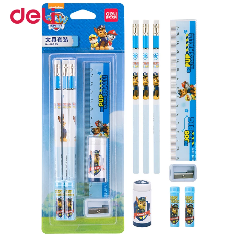 Deli Kawaii Paw patrol simple pencil set of 5pcs student stationery gifts school supplies cute eraser pencil cap ruler sharpener
Deli Kawaii Paw patrol simple pencil set of 5pcs student stationery gifts school supplies cute eraser pencil cap ruler sharpener