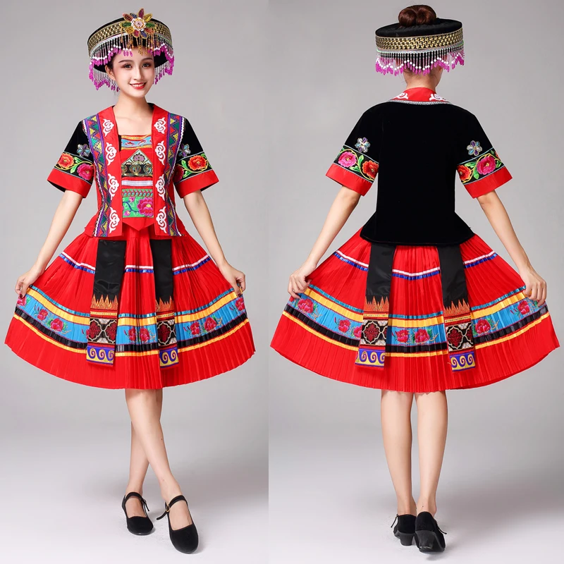 women Hmong Clothes traditional Chinese costume Classic dance dress Miao dancing clothing vintage stage performance wear
women Hmong Clothes traditional Chinese costume Classic dance dress Miao dancing clothing vintage stage performance wear