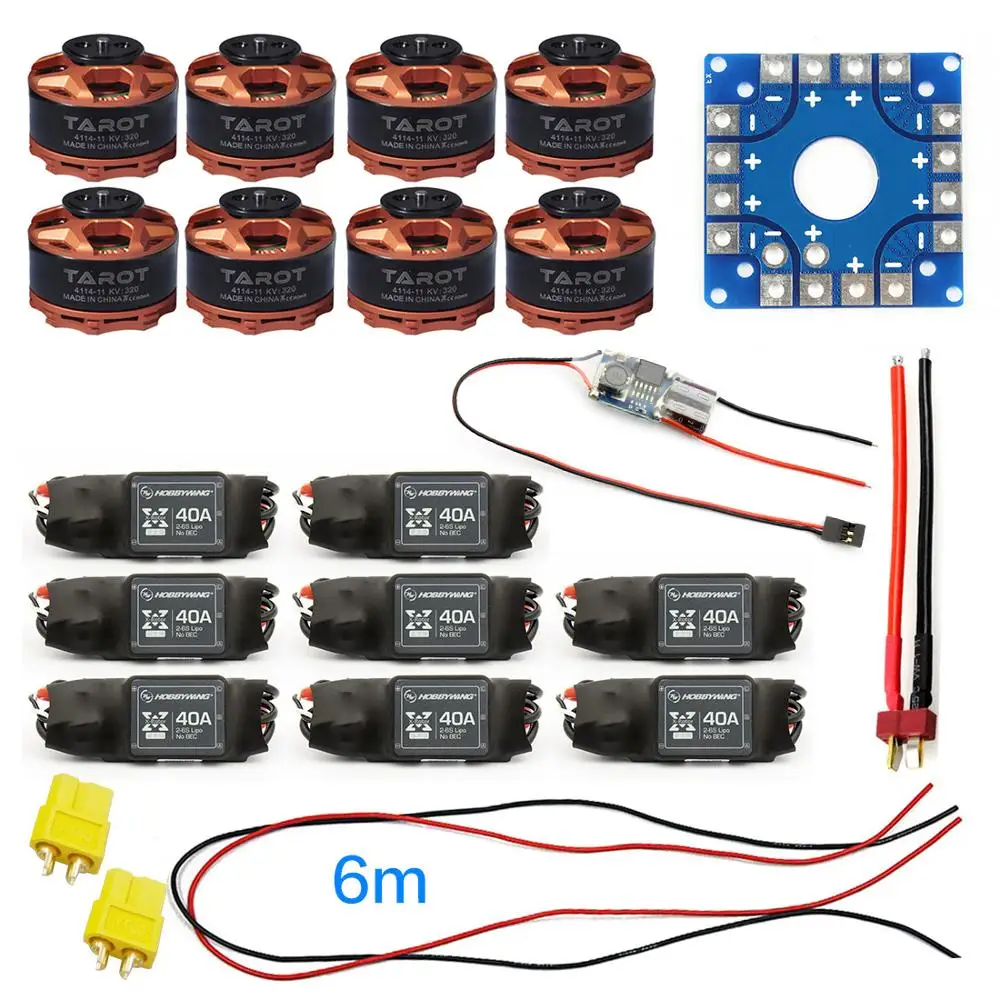Комплект в собранном виде для JMT, контроллер 40A esc Таро 320KV, соединительная плата двигателя, провод для 8-осевого дрона, мультироторный hexaopter FS
Комплект в собранном виде для JMT, контроллер 40A esc Таро 320KV, соединительная плата двигателя, провод для 8-осевого дрона, мультироторный hexaopter FS