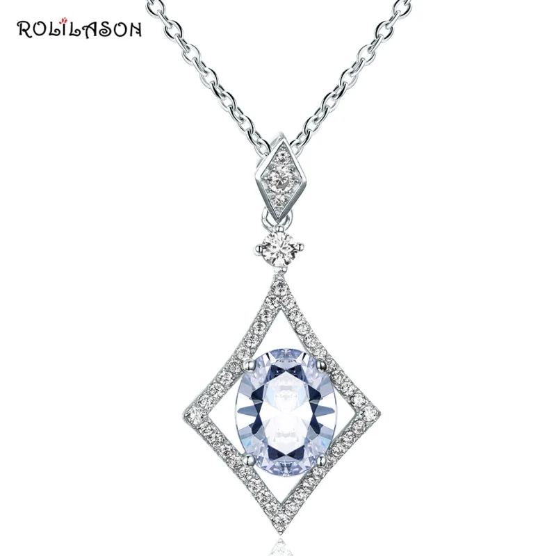 Wedding jewelry Real 925 sterling silver whte zircon necklace pendant Chain Jewelry for Women SP38
Wedding jewelry Real 925 sterling silver whte zircon necklace pendant Chain Jewelry for Women SP38