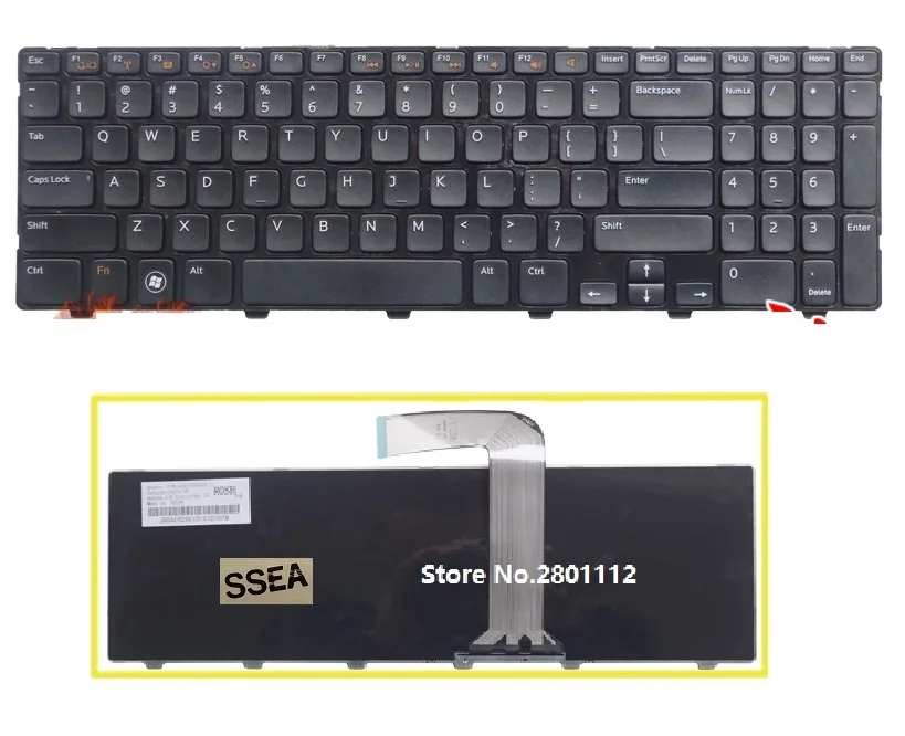 SSEA новая клавиатура для ноутбука с английской раскладкой для DELL15R N5110 M5110 N 5110 M511r M501z
SSEA новая клавиатура для ноутбука с английской раскладкой для DELL15R N5110 M5110 N 5110 M511r M501z