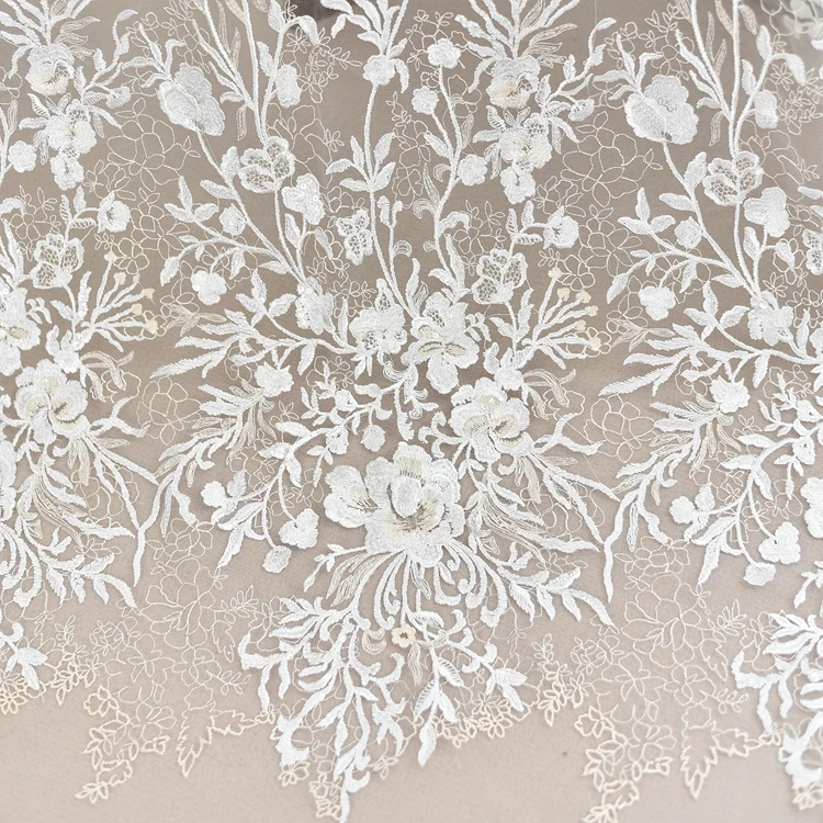 3D Lace white/champagne embroidery fabric Plum blossom flower lace cloth Applique for DIY Wedding dress 1order=1yard
3D Lace white/champagne embroidery fabric Plum blossom flower lace cloth Applique for DIY Wedding dress 1order=1yard