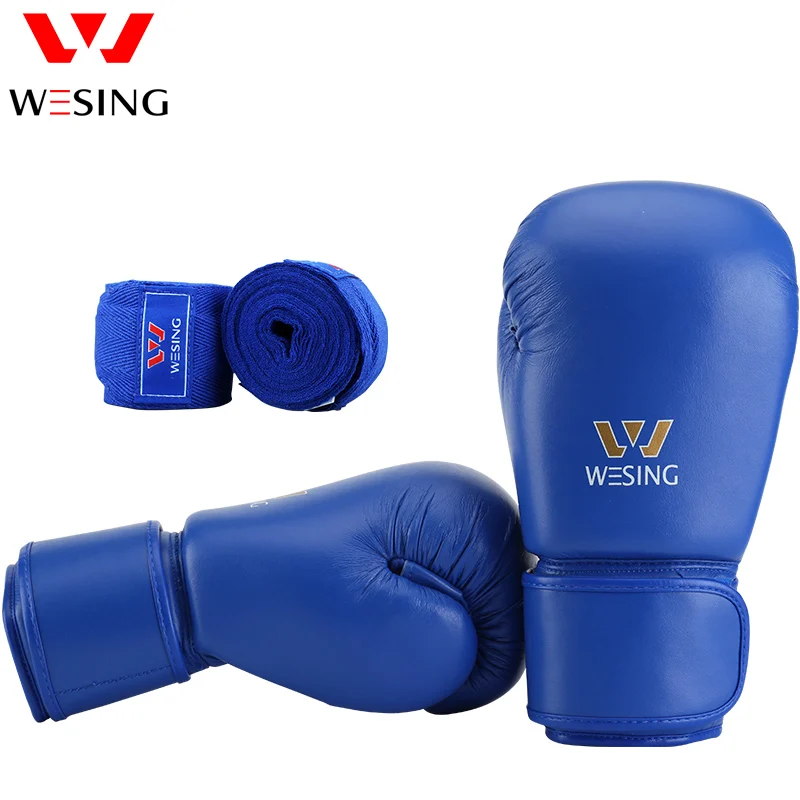 Wesing Aiba Boxing Gloves with Cotton Handwraps Bandages Training Competition Kickboxing Sanda Gloves
Wesing Aiba Boxing Gloves with Cotton Handwraps Bandages Training Competition Kickboxing Sanda Gloves